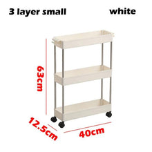 Load image into Gallery viewer, 3/4 Tiers Slim Organizer Cart - Store More in Narrow Spaces.