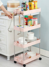 Load image into Gallery viewer, 3/4 Tiers Slim Organizer Cart - Store More in Narrow Spaces.