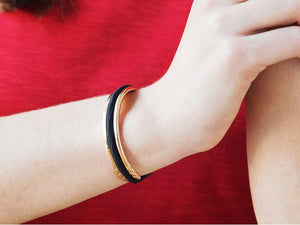 Stainless Steel Hair Tie Bracelet - Flower Design