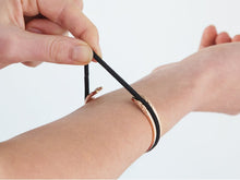 Load image into Gallery viewer, Stainless Steel Hair Tie Bracelet - Flower Design
