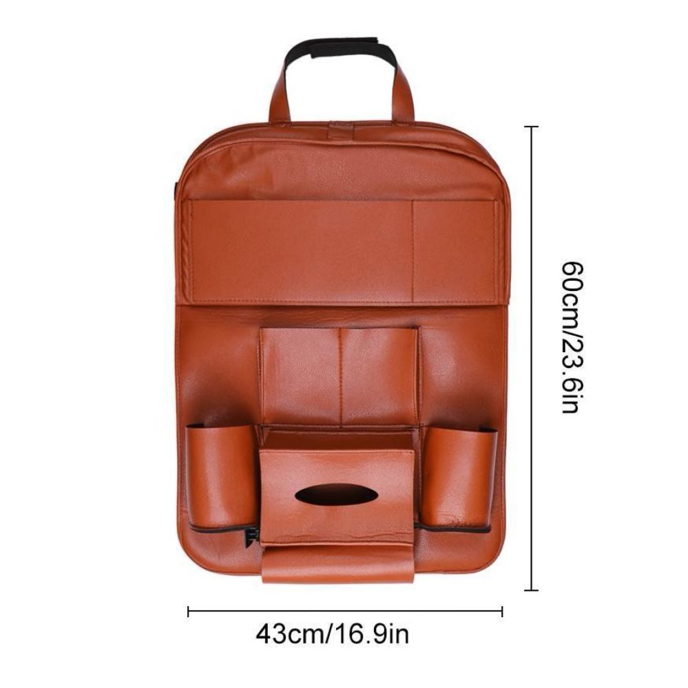 The Perfect Leather Car Seat Organizer