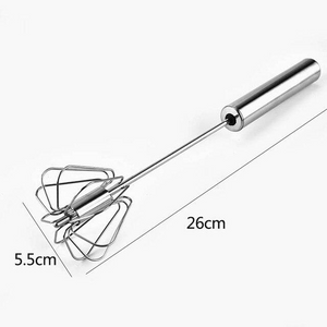 The Semi-automatic egg whisks stainless steel egg beater blender