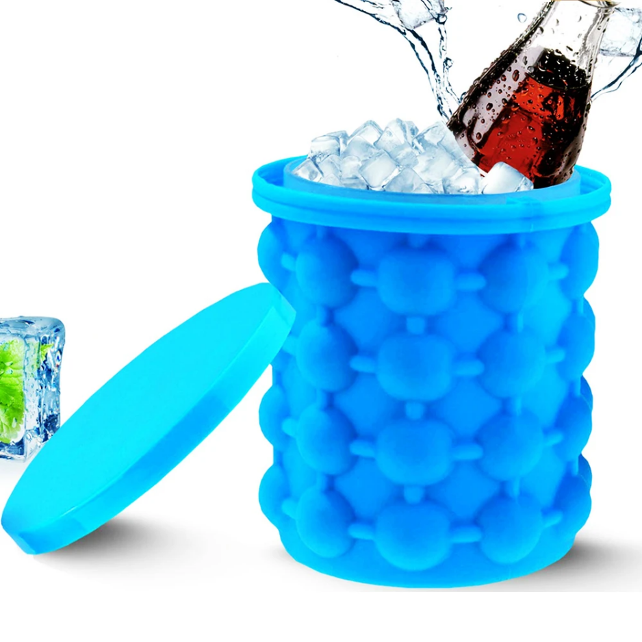 Handy Blue color portable Ice Bucket!