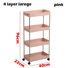 Load image into Gallery viewer, 3/4 Tiers Slim Organizer Cart - Store More in  Narrow Spaces.
