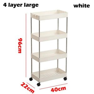 3/4 Tiers Slim Organizer Cart - Store More in  Narrow Spaces.