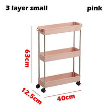 Load image into Gallery viewer, 3/4 Tiers Slim Organizer Cart - Store More in  Narrow Spaces.
