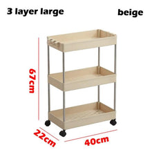 Load image into Gallery viewer, 3/4 Tiers Slim Organizer Cart - Store More in  Narrow Spaces.
