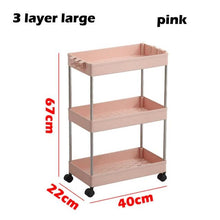 Load image into Gallery viewer, 3/4 Tiers Slim Organizer Cart - Store More in  Narrow Spaces.
