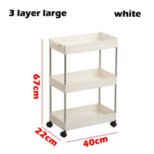 Load image into Gallery viewer, 3/4 Tiers Slim Organizer Cart - Store More in  Narrow Spaces.
