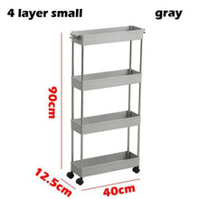 Load image into Gallery viewer, 3/4 Tiers Slim Organizer Cart - Store More in  Narrow Spaces.
