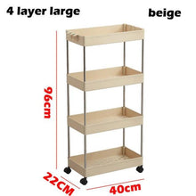 Load image into Gallery viewer, 3/4 Tiers Slim Organizer Cart - Store More in  Narrow Spaces.
