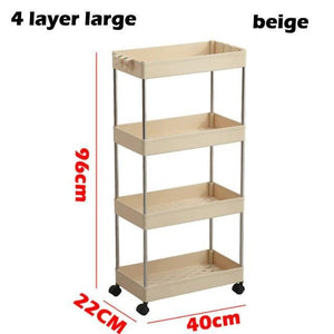 3/4 Tiers Slim Organizer Cart - Store More in  Narrow Spaces.