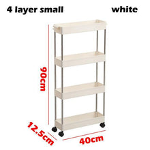 Load image into Gallery viewer, 3/4 Tiers Slim Organizer Cart - Store More in  Narrow Spaces.
