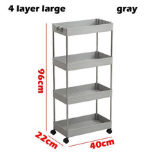 Load image into Gallery viewer, 3/4 Tiers Slim Organizer Cart - Store More in  Narrow Spaces.

