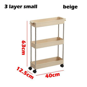 3/4 Tiers Slim Organizer Cart - Store More in  Narrow Spaces.