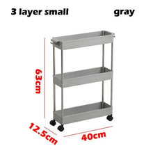 Load image into Gallery viewer, 3/4 Tiers Slim Organizer Cart - Store More in  Narrow Spaces.
