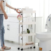 Load image into Gallery viewer, 3/4 Tiers Slim Organizer Cart - Store More in  Narrow Spaces.
