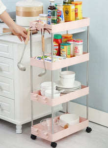3/4 Tiers Slim Organizer Cart - Store More in  Narrow Spaces.