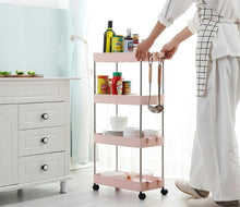 Load image into Gallery viewer, 3/4 Tiers Slim Organizer Cart - Store More in  Narrow Spaces.
