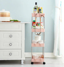 Load image into Gallery viewer, 3/4 Tiers Slim Organizer Cart - Store More in  Narrow Spaces.
