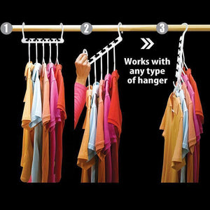 Heavy-Duty Cool Hangers- Use Less Space and  Hang More Garments!