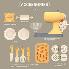 Load image into Gallery viewer, puxida Kitchen Creations Set,Play Kitchen Noodle Party Playset with Non-Toxic Play Dough Ice Cream Maker Set
