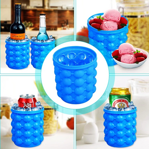 Handy Blue color portable Ice Bucket!