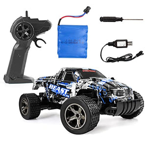 1:18 Remote Control RC Car High Speed SUV Off-Road Vehicle with 4.8V Rechargeable Battery (Blue)