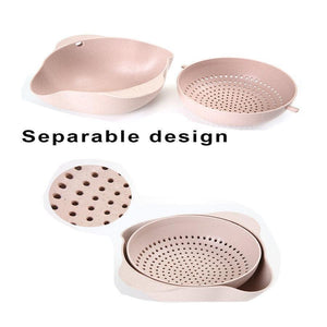 Perfect Fruits Washing Basket with Double Layers