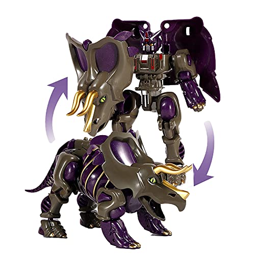 Highly Simulated Dinosaur Toy Dinosaur Figure with Movable Joints Realistic Looking Dinosaurs Transformation for Kids Gift(Triceratops)