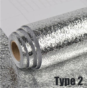 2PCS Aluminum Foil Stickers for a Gleaming kitchen