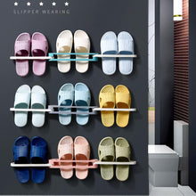 Load image into Gallery viewer, 3 in 1 Folding Slipper Rack - Wall Mounted
