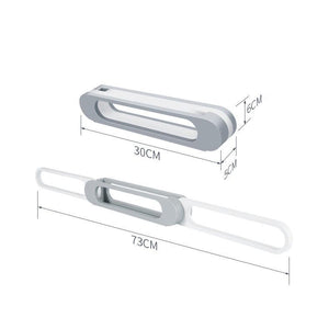3 in 1 Folding Slipper Rack - Wall Mounted