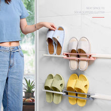 Load image into Gallery viewer, 3 in 1 Folding Slipper Rack - Wall Mounted
