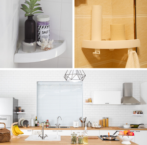 Convenient Corner Storage Holder Shelves - Ideal for Bathrooms