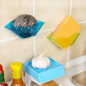 The Ideal Sink Sponge-Double Suction Cup Kitchen Holder