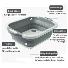 Load image into Gallery viewer, Multi-Functional 3 in 1 Chopping Board - Foldable
