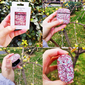 Apple Luxurious Bling Diamonds Decorative Case for Apple AirPods Accessories Wireless Bluetooth Earphone Protective Cover Bag Shell