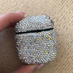 Apple Luxurious Bling Diamonds Decorative Case for Apple AirPods Accessories Wireless Bluetooth Earphone Protective Cover Bag Shell