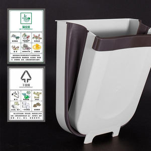 Innovative Wall Mounted Folding Waste Bin