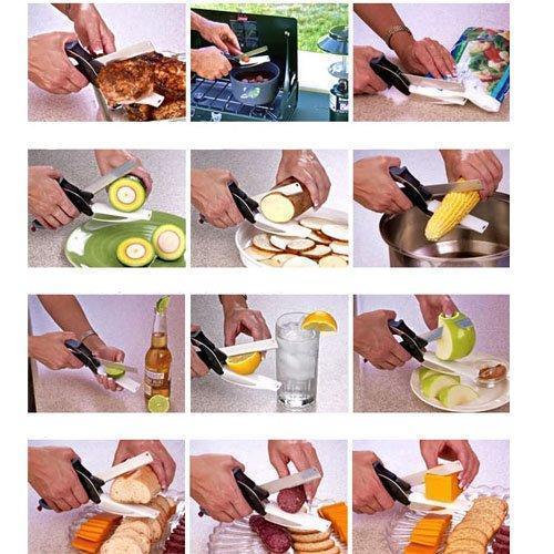 Convenient 2-in-1 Stainless Steel Cutting Knife