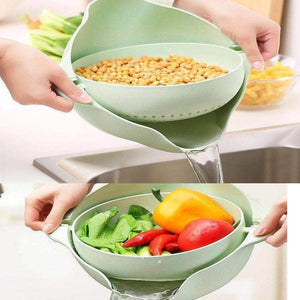 Perfect Fruits Washing Basket with Double Layers