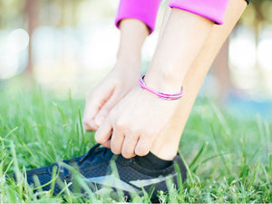 Stainless Steel Hair Tie Bracelet - Flower Design