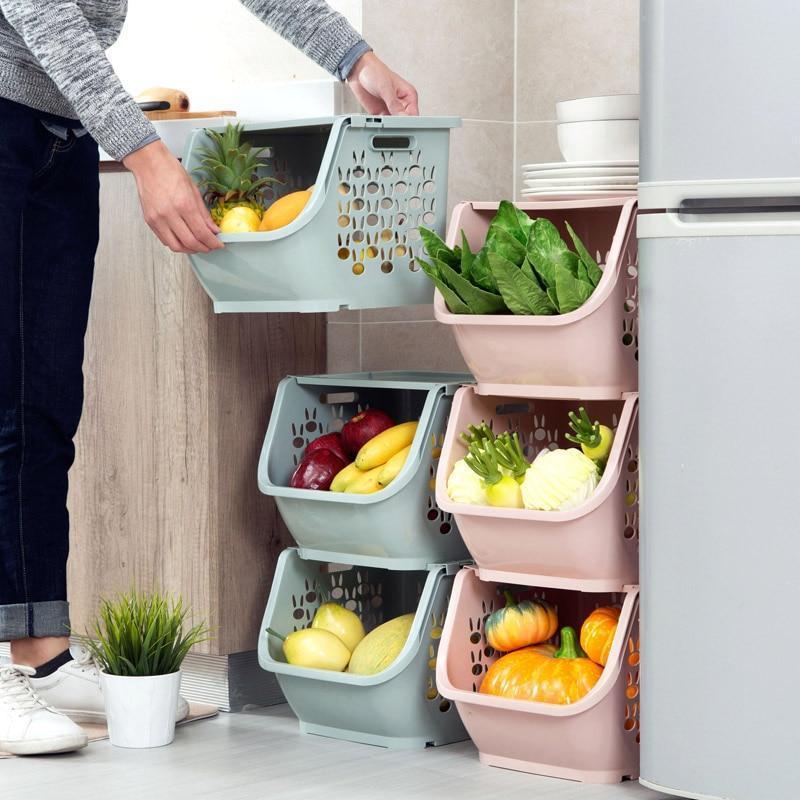 Space Saving Multifunctional Storage Basket