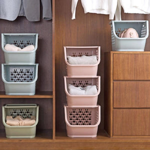 Space Saving Multifunctional Storage Basket