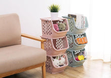 Load image into Gallery viewer, Space Saving Multifunctional Storage Basket
