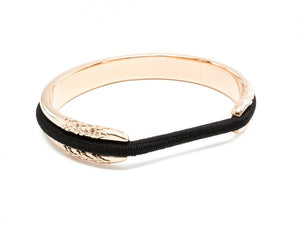 Stainless Steel Hair Tie Bracelet - Flower Design